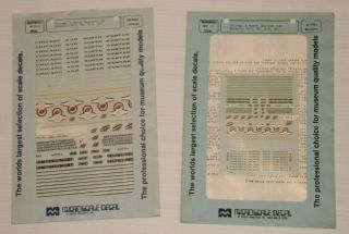 Microscale Decals 87 - 51 & 60 - 51 C&nw Diesels F - 7,  Ft,  E - 8,  E - 7 Ho Scale And N Scale