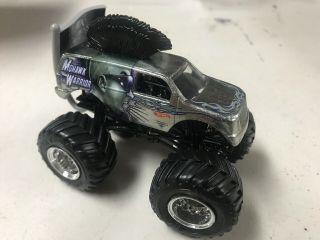 Hot Wheels Monster Jam 1:64 Scale Mohawk Warrior Silver With Flag