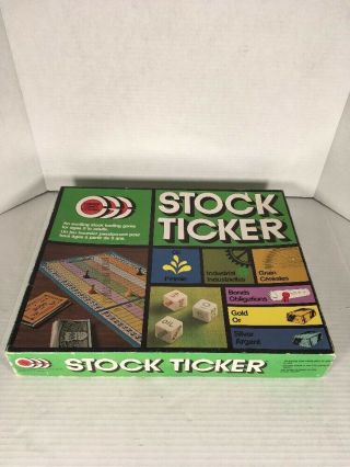 Canada Games Stock Ticker Boardgame Complete