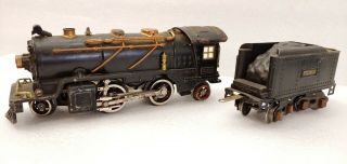 Lionel Trains Prewar 262e Steam Locomotive Engine & Tender 262 O Gauge