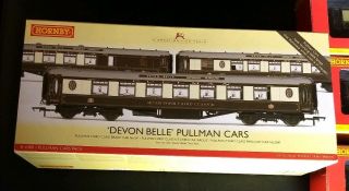 Hornby R4380 Oo Scale Southern Railway " Devon Belle " Pullman Car Set Ln/box