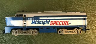 Ho,  Train Engine,  Midnight Special F2a,  1060 Blue White Tyco Parts Repair