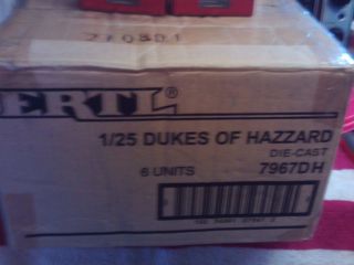 The Dukes Of Hazzard General Lee 1998 Ertl 1:25 Die Cast Car Case Of 6
