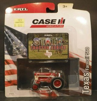 2010 Case Ih State Tractor Series 22 Texas Farmall 560 Die - Cast 1/64th Scale