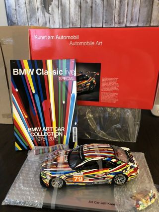 Nib Bmw Jeff Koons Art Car,  2010 M3 Gt2 1/18th Scale 80 43 2 210 048