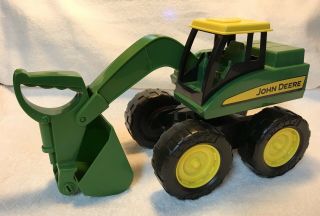 Ertl John Deere Big Scoop Excavator Green Big Farm Scale 1/16 Toy Tractor