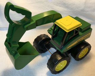 ERTL John Deere Big Scoop Excavator Green Big Farm Scale 1/16 Toy Tractor 2