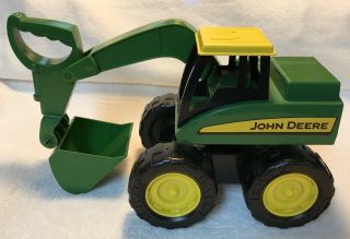 ERTL John Deere Big Scoop Excavator Green Big Farm Scale 1/16 Toy Tractor 3