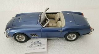 1/18 Cmc 1960 Ferrari 250 California Swb Blue Nib Rare Hard To Find