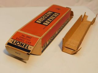 Lionel Postwar No.  3562 - 25 Operating Barrel Car Box Whard To Find/liner,  Insert
