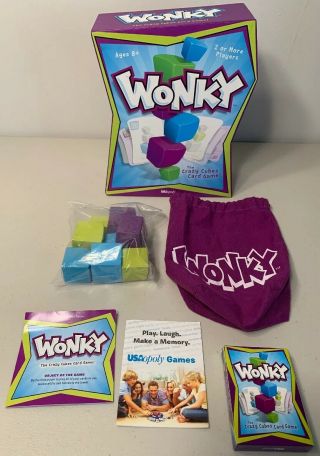Wonky The Crazy Cubes Card Game By Usaopoly
