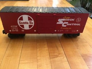 O Scale Lionel Red Santa Fe Hi - Cube Boxcar 14064