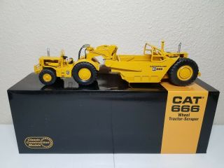 Caterpillar Cat 666 Wheel Tractor - Scraper By Ccm 1:48 Scale Model