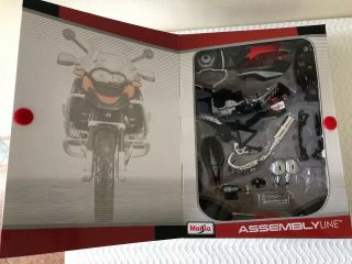 Maisto 1:12 BMW R 1200GS Assembly line kit Motorcycle Bike Model Toy EUC 2