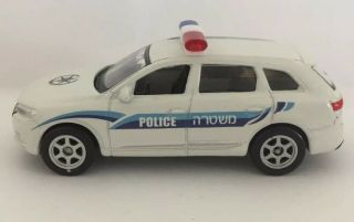Custom Welly 1:60 1:64 Audi Q7 Israel State Police Car Diecast Loose Hebrew