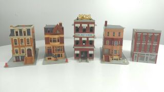 5 Ho Scale Buildings Models For Train Layouts