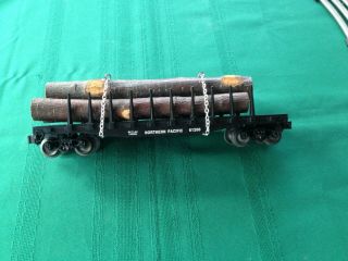 Lionel 6 - 17510 Northern Pacific Flatcar With Logs - " O " Gauge
