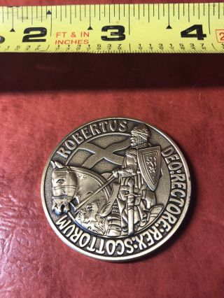 Robert The Bruce - King Of Scotland Challenge Coin