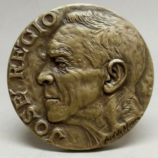 Literature/ Portuguese Writer JosÉ RÉgio Bronze Medal By José De Moura