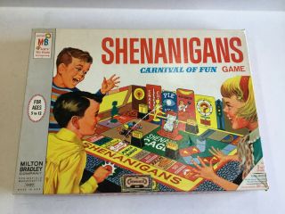Vintage Milton Bradley Shenanigans Carnival Of Fun Game -