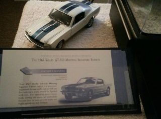 Franklin Signature Edition 1965 Shelby G.  T.  350.  (1:24 Scale)