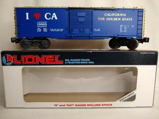 Lionel 6 - 19905 I Love California Box Car