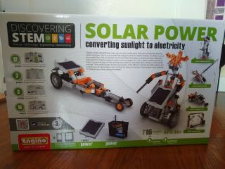 Engino Stem Converting Solar Power To Electricity Kit,  16 Models (robot,  Car. )