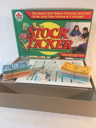 Stock Ticker Board Game By Canada Games Complete 1997