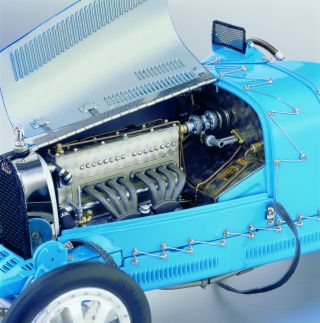 1924 BUGATTI TYPE 35 T35 BLUE 1/18 DIECAST MODEL CAR BY CMC 063 3