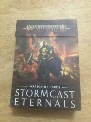 Warhammer Age Of Sigmar Stormcast Eternals Warscroll Cards.