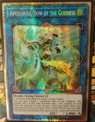 Yu - Gi - Oh Rira - En048 Apollousa,  Bow Of The Goddess – Prismatic Secret Rare Card