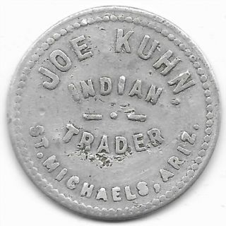 St.  Michaels Arizona Alum Joe Kuhn Navajo Indian Trader / 50c Trade Token
