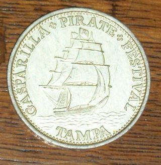 1904 1954 50th Pirate Doubloon Gasparilla Festival Tampa Bay Florida Coin Token
