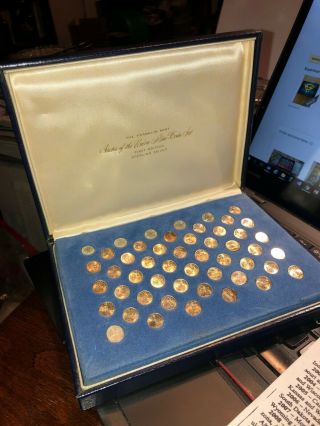 Franklin First Edition Sterling Silver States Of The Union Mini - Coin Set