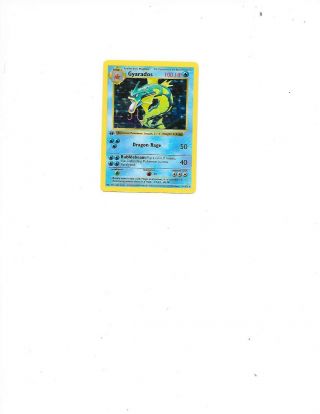 Gyarados 6/102 1st.  Edition Set Pokemon Card Shadowless Holo Foil