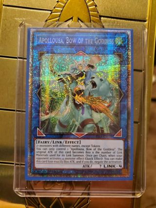Yu - Gi - Oh Rira - En048 Apollousa,  Bow Of The Goddess – Prismatic Secret Rare Card