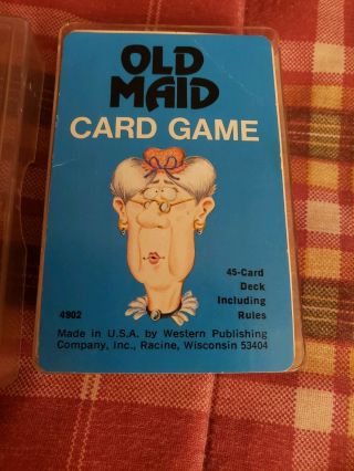 Vtg 1975 4902 Whitman Old Maid Card Game Western Publishing Complete