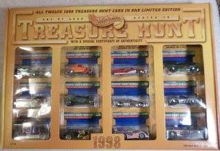 Hot Wheels 1998 Complete Set Treasure Hunt 1 - 12 Jc Penny Limited Edition