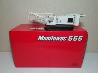 Manitowoc 555 Boom Crawler Crane White By Ccm 1:50 Scale Model
