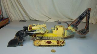Vintage Tonka T6 Pressed Steel Track Loader And Trencher