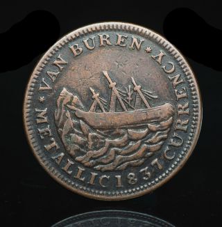 Hard Times Token Htt,  1841,  Webster / Van Buren Currency