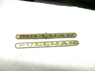 Ives " Pullman " Brass Plates,  For Standard Gauge