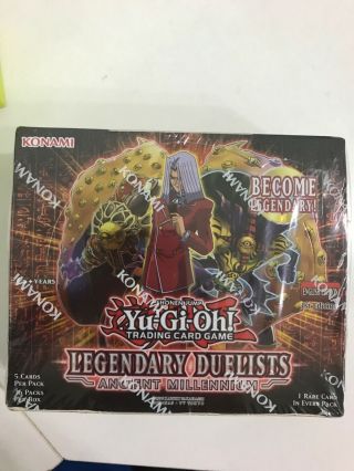 Yugioh Legendary Duelists Ancient Millennium 1st Edition Booster Box 36 Packs