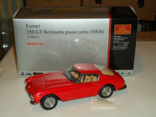 1/18 Cmc 1961 Ferrari 250 Gt Berlinetta Passo Corto (swb) Boxed