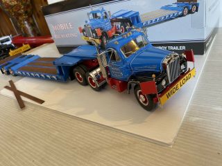 First Gear 1/25 scale Mack B Model Truck w/Lowboy Trailer Mobile Excavating 2