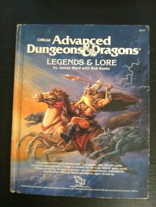 Tsr Official Ad&d Advanced Dungeons & Dragons Legends & Lore Oop 2013