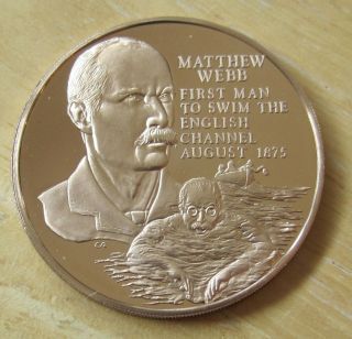 Matthew Webb First Man To Swim The English Channel 1975 Bronze Medal