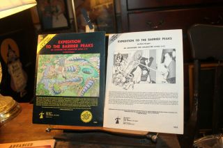 Vintage Dungeons And Dragons Module 1980 Expedition To The Barrier Peaks