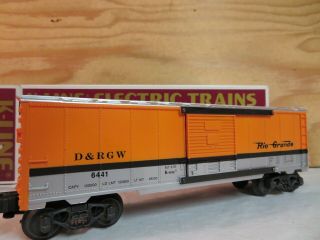 K - Line Train D&rgw Denver Rio Grande Western Railroad Freight Box Car 6441
