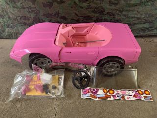 Vintage 1988 Power Wheels Barbie Corvette Nos.  Partially Assembled.  Complete